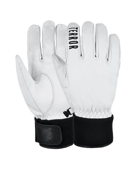 Terror Перчатки LEATHER Gloves White Размер M