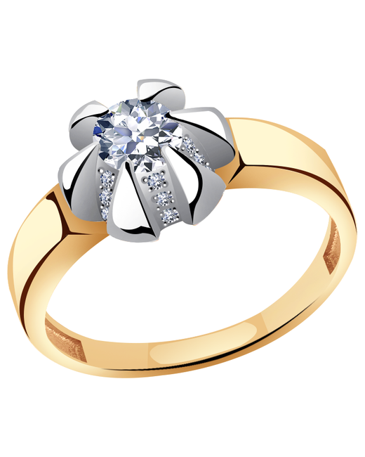 Diamant-Online Золотое кольцо Александра кл3045-62сбк с Swarovski