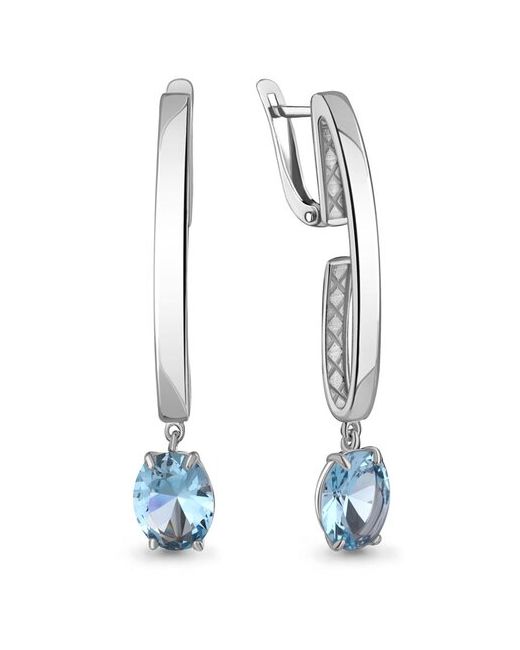 Diamant-Online Серебряные серьги Aquamarine А4776792 с топазом