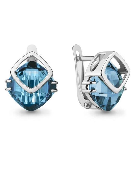 Diamant-Online Серебряные серьги Aquamarine А4737088 с турмалином