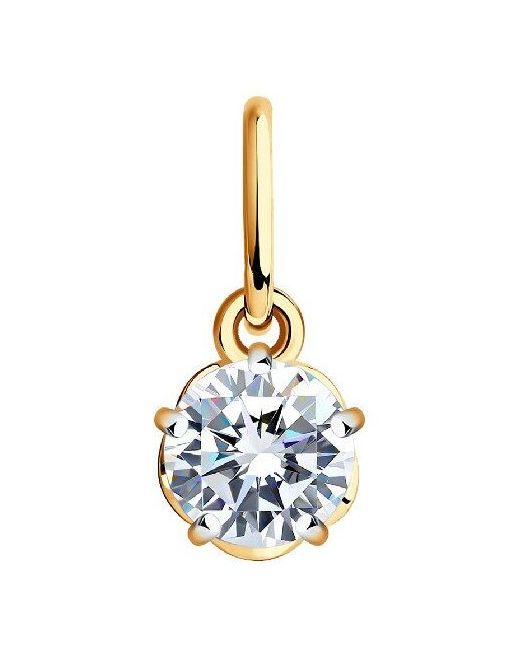 Diamant-Online Золотая подвеска Sokolov 036216 с фианитом
