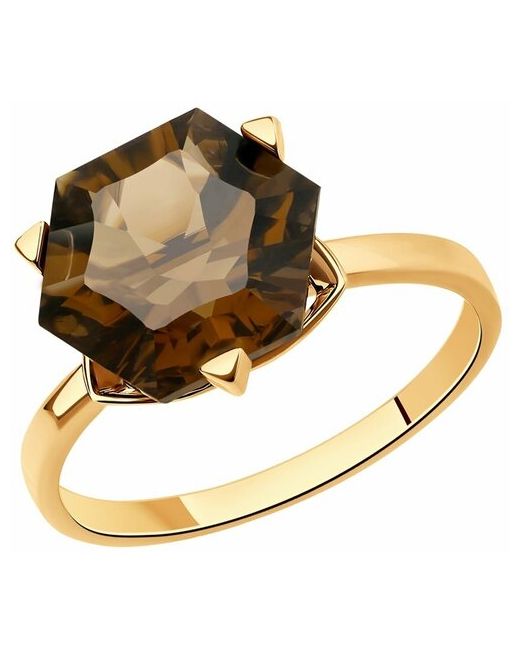 Diamant-Online Золотое кольцо Sokolov 716645 с раухтопазом
