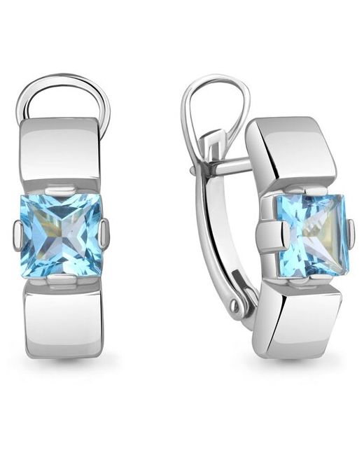 Diamant-Online Серебряные серьги Aquamarine А4766605 с топазом