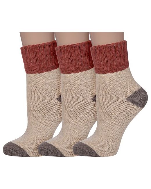 Hobby Line Комплект из 3 пар женских теплых носков размер 36-40