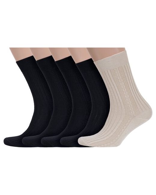 RuSocks Комплект из 5 пар мужских носков Орудьевский трикотаж микс 6 размер 25 38-40
