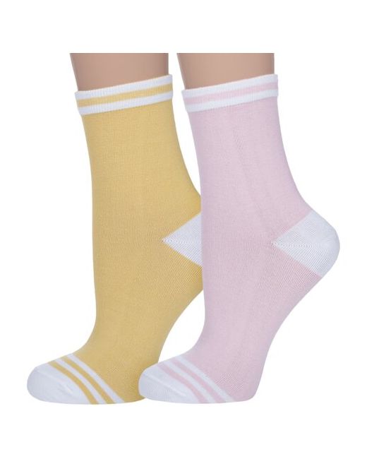 Hobby Line Комплект из 2 пар женских носков микс размер 36-40