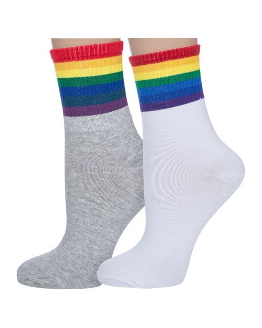 Hobby Line Комплект из 2 пар женских носков микс 3 размер 36-40