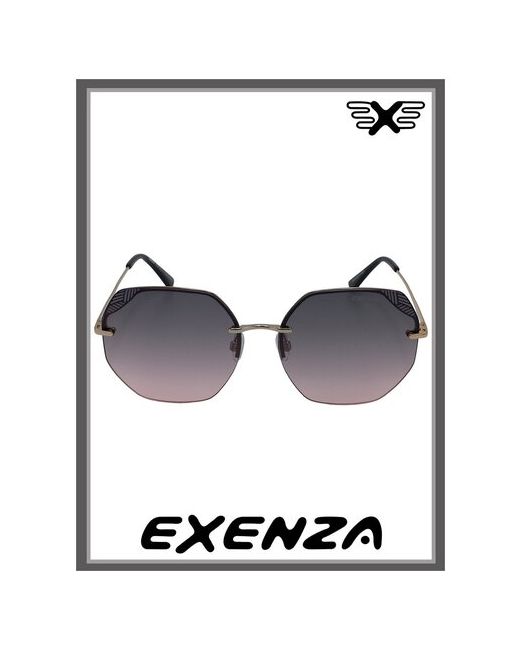 Exenza солнцезащитные очки CRISTALLO P02 шестиугольные безоправные безободковая