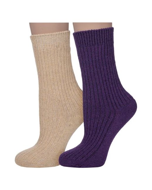 Hobby Line Комплект из 2 пар женских теплых носков 6199-03 микс 3 размер 36-40