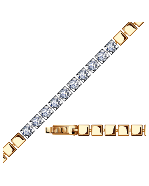 Diamant-Online браслет Александра бр094-62сбк с Swarovski размер 19