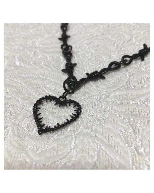 Onix_jewellery Цепочка колючая проволока с сердцем
