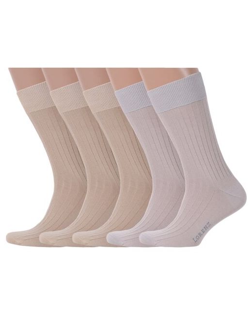 Lorenzline Комплект из 5 пар мужских носков 100 хлопка микс 8 размер 27 41-42