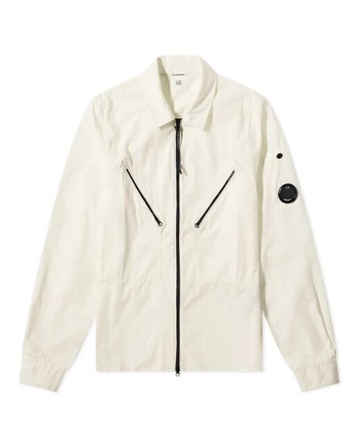 C.P. Company Куртка-рубашка Zip Overshirt Ripstop Gauze White XL