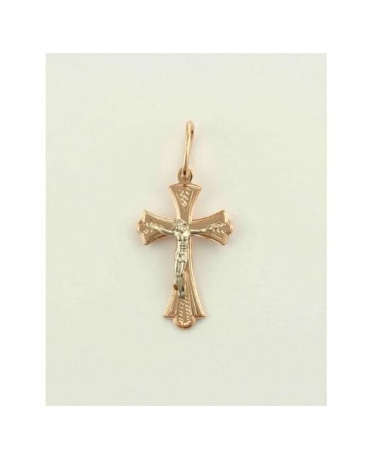 Jewelry Подвеска крестик православный из золота 375 пробы