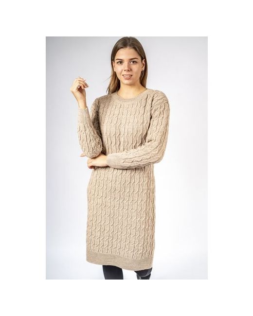 Anri Платье вязаное knitwear Ж0649 из фактурного полотна 56р