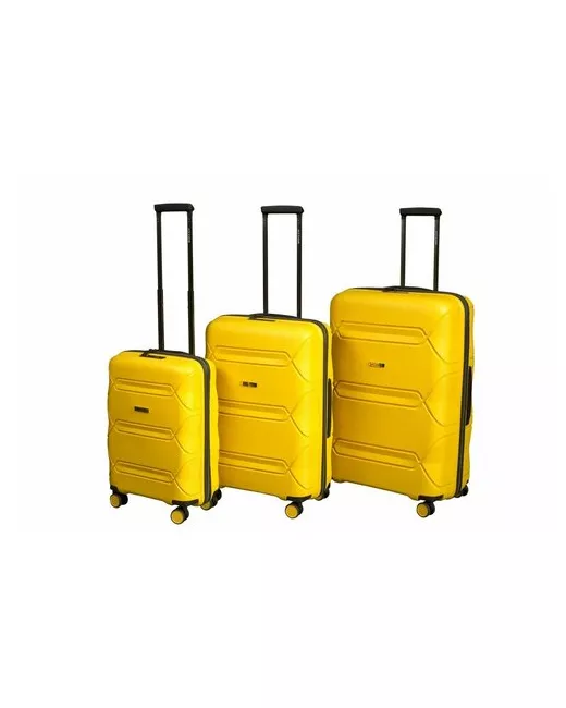 L'Case Комплект чемоданов Miami 3 шт SML Black
