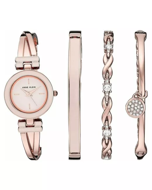Anne Klein наручные часы Swarovski Crystal с браслетами