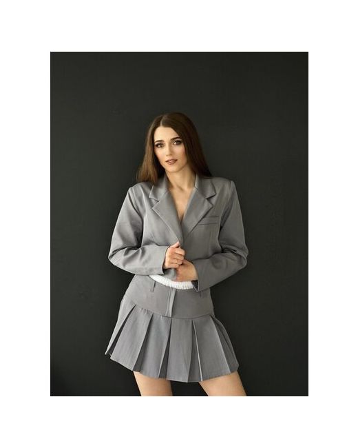 LookBelle Костюм классический и повседневный укороченный пиджак жакет юбка в складку подъюбник