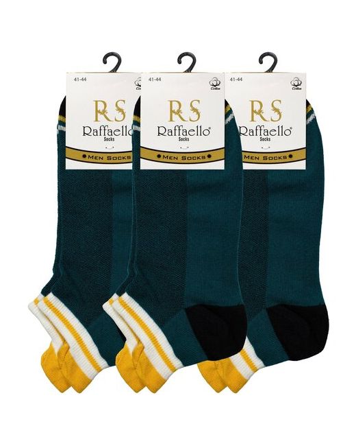 Raffaello Socks Носки Raffaello из хлопка короткие темно размер 41-44 комплект 3 пары