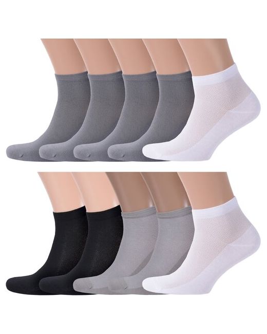 RuSocks Комплект из 10 пар мужских носков Орудьевский трикотаж микс 7 размер 27-29 45