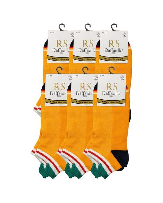 Raffaello Socks Носки Raffaello из хлопка короткие размер 41-44 комплект 6 пар