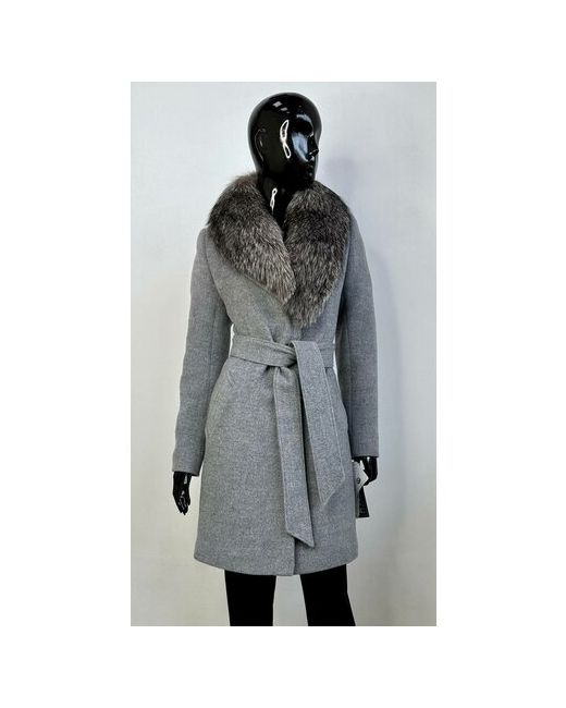 Парадок Зимнее пальто с натуральным мехом. Классическое зимнее пальто. Размер 42