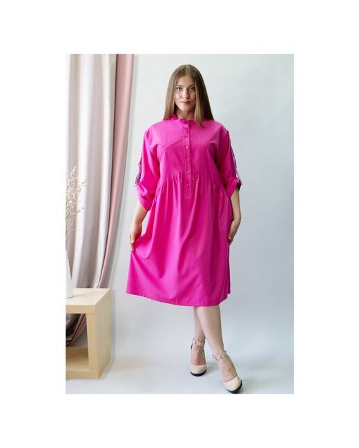 Mila Летнее платье Bezgerts 226АП Розовый размер 48-164