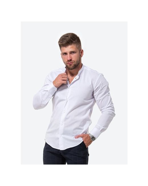 HappyFox Рубашка классическая с длинным рукавом HFCL1002 размер 48 черный