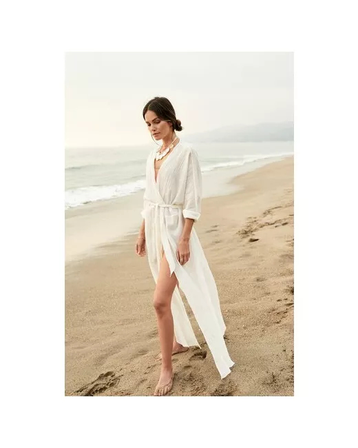 ByGretaSwimwear Туника халат пляжная летняя длинная с поясом