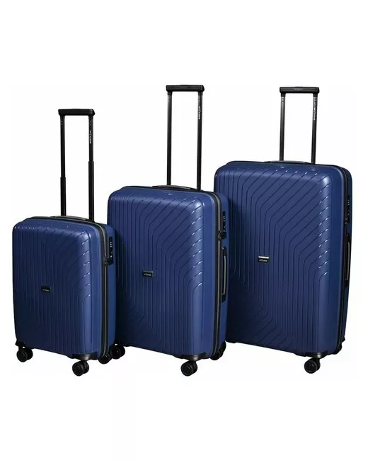 L'Case Комплект чемоданов Madrid 3 шт SML Red