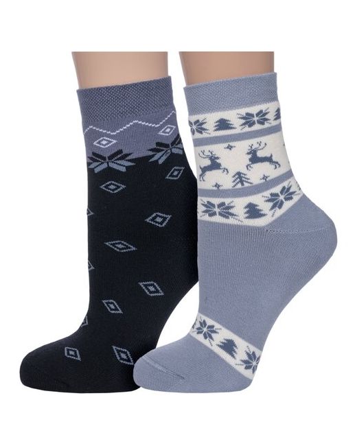 Брестские Комплект из 2 пар женских махровых носков БЧК 5 размер 23