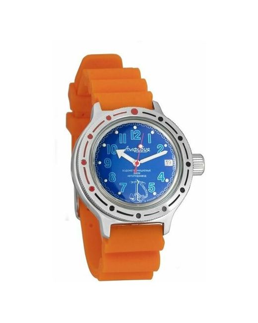 Восток наручные часы Амфибия 420382-resin-orange полиуретан