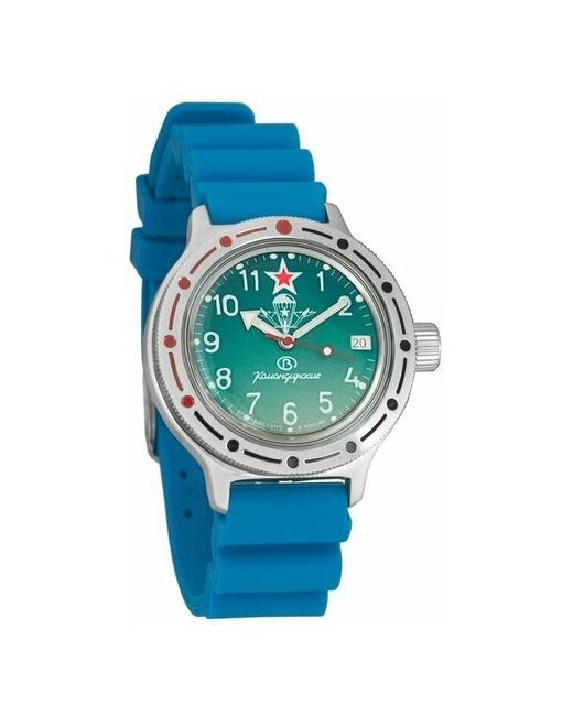 Восток наручные часы Амфибия 420307-resin-blue полиуретан синий