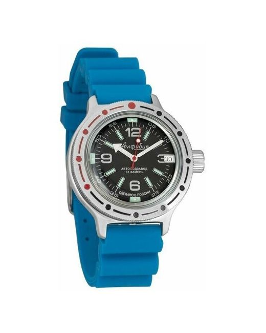 Восток наручные часы Амфибия 420640-resin-blue полиуретан синий