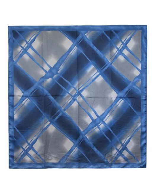 Roby Foulards Синий платок в клеточку 52421