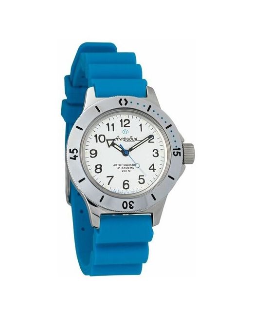 Восток наручные часы Амфибия 120813-resin-blue полиуретан синий