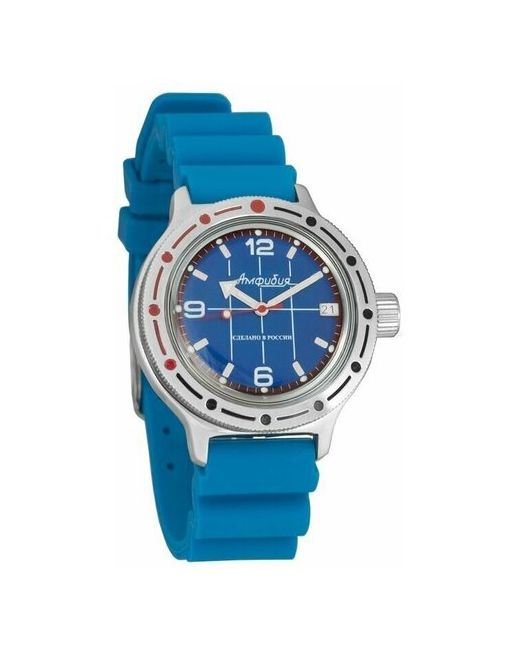 Восток наручные часы Амфибия 420331-resin-blue полиуретан синий