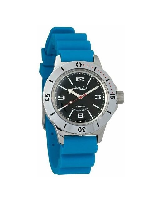 Восток наручные часы Амфибия 120509-resin-blue полиуретан синий