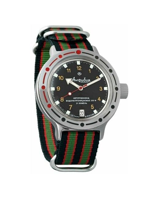Восток наручные часы Амфибия 420270-multicolor нейлон мультиколор