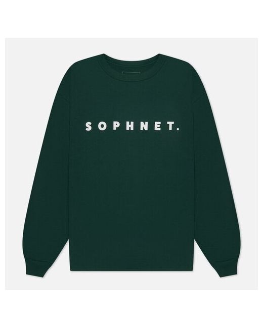 Sophnet. лонгслив Classic Logo Baggy зелёный Размер XL