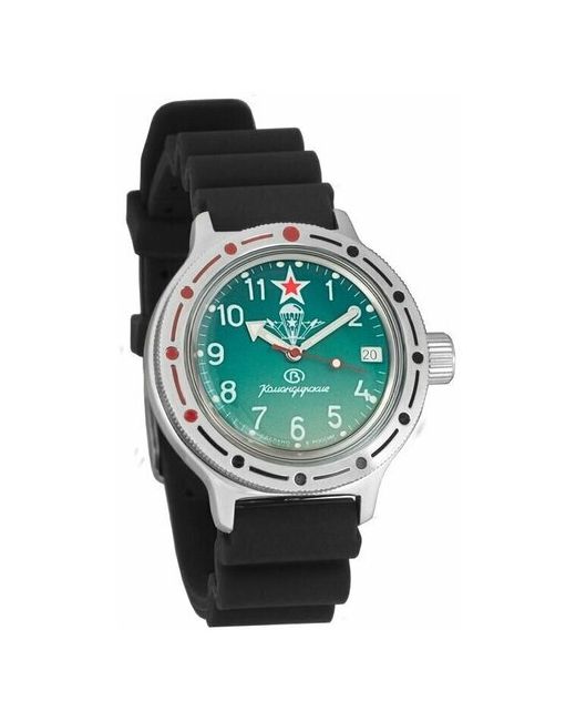Восток наручные часы Амфибия 420307-resin-black полиуретан