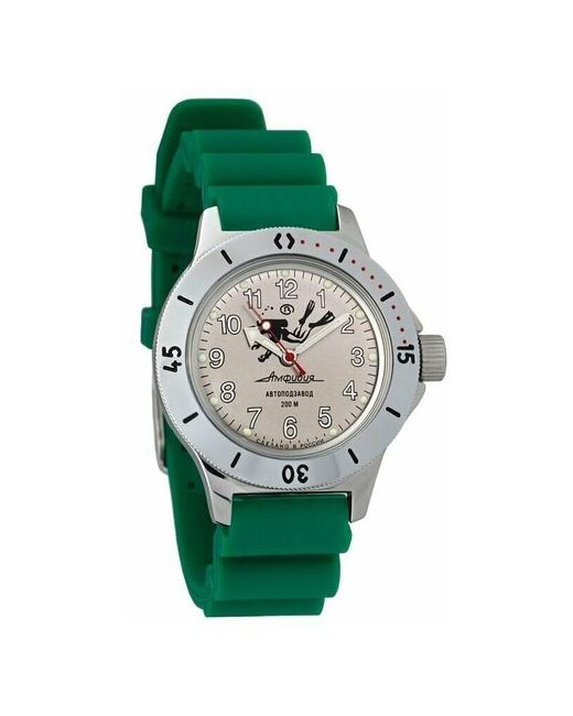 Восток наручные часы Амфибия 120658-resin-green полиуретан