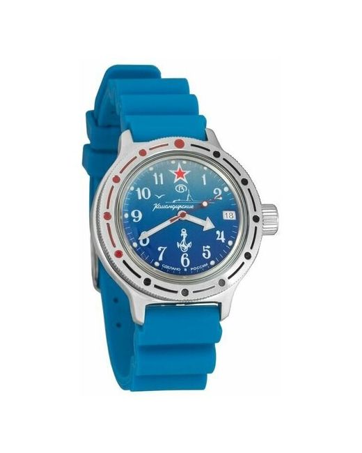 Восток наручные часы Амфибия 420289-resin-blue полиуретан синий