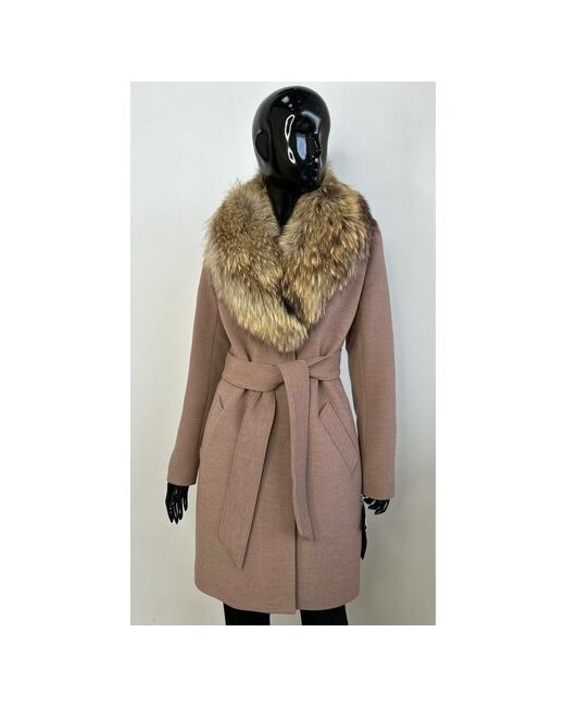 Парадок Пальто зимнее. Классическое пальто Зимнее с натуральным мехом. Размер 48