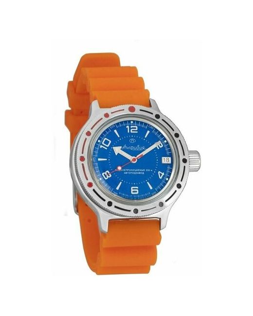 Восток наручные часы Амфибия 420007-resin-orange полиуретан