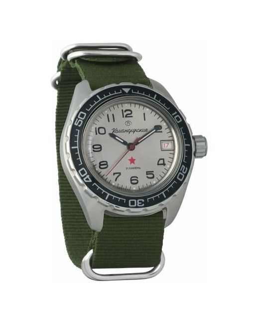Восток наручные часы Командирские 020708-green нейлон