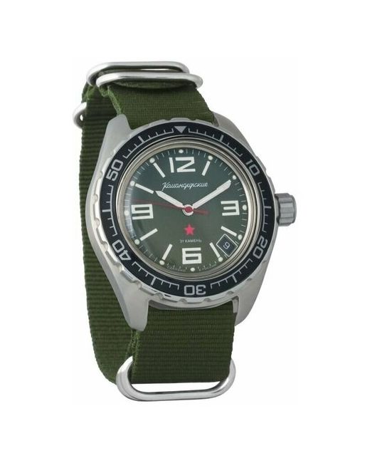 Восток наручные часы Командирские 020715-green нейлон
