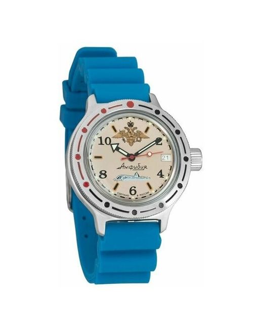 Восток наручные часы Амфибия 420392-resin-blue полиуретан синий
