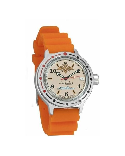 Восток наручные часы Амфибия 420392-resin-orange полиуретан