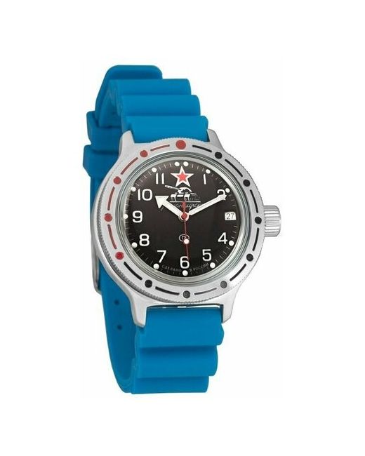 Восток наручные часы Амфибия 420306-resin-blue полиуретан синий